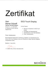 Rainer Schraff, DCS Touch Display