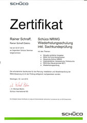 Rainer Schraff, Schüco NRWG Wiederholungsschulung ink. Sachkundeprüfung