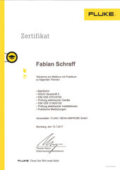 Fabian Schraff, Meßkurs mit Prakitkum