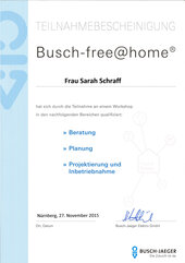 Sarah Schraff, Busch-free@home 