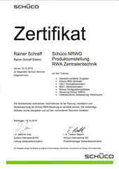 Rainer Schraff, SCHÜCO NRWG Produktumstellung, RWA Zentralentechnik